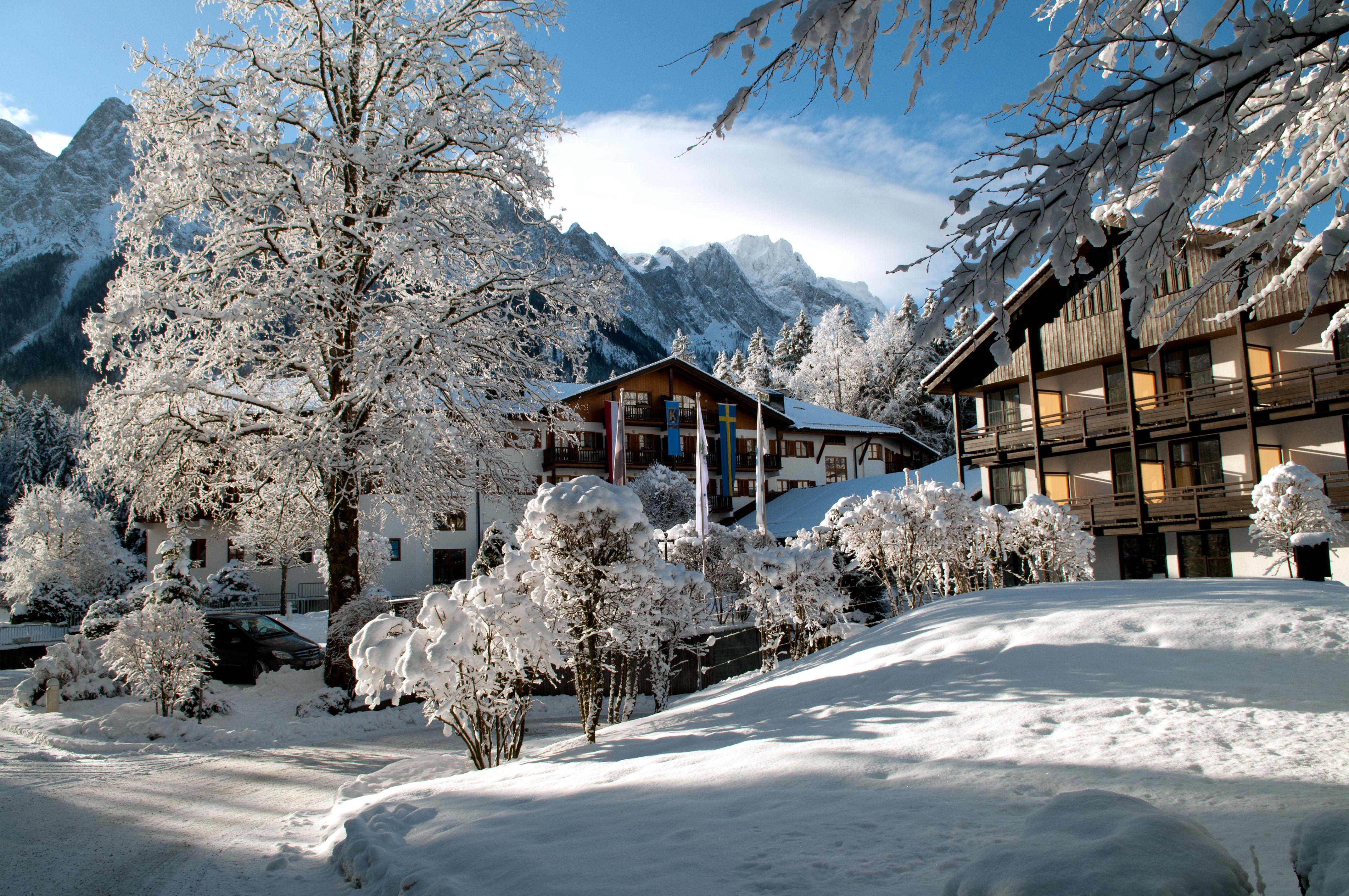 Hotel Am Badersee Grainau Bagian luar foto
