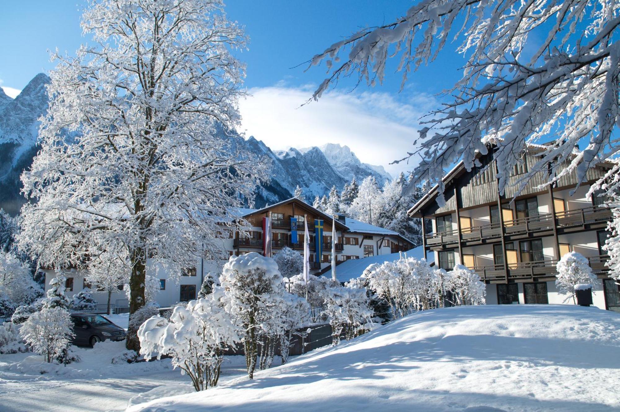 Hotel Am Badersee Grainau Bagian luar foto